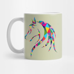 Geometric Horse Mug